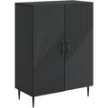 Sideboard mit 2 Tueren, einem Metallgestell und geschlossenem Stauraum