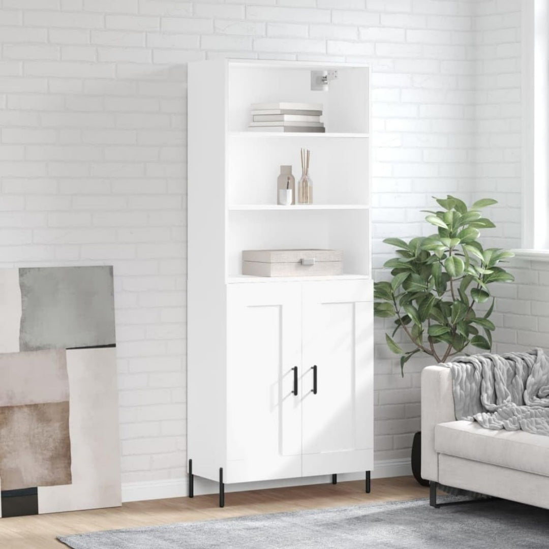 Hochschrank in Weiss aus Holzwerkstoff