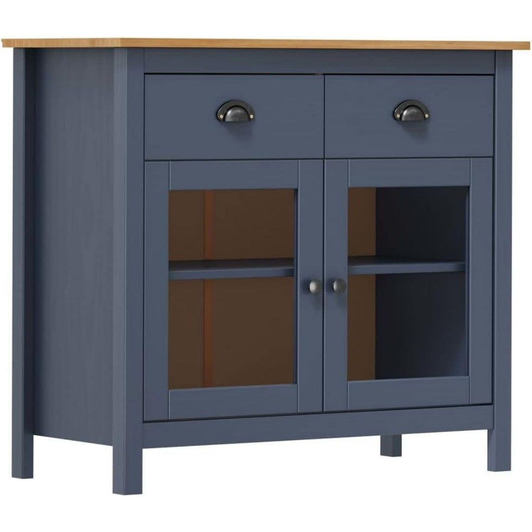 Sideboard verbindet 2 Schubladen und Glastueren