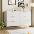 Sideboard mit Schubladen und goldfarbenen Griffen