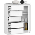 Der Schuhschrank vereint 5 Schubladen mit Schubladen