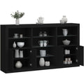Das Sideboard nimmt mit 181.5 x 37 x 100 cm Gestalt an
