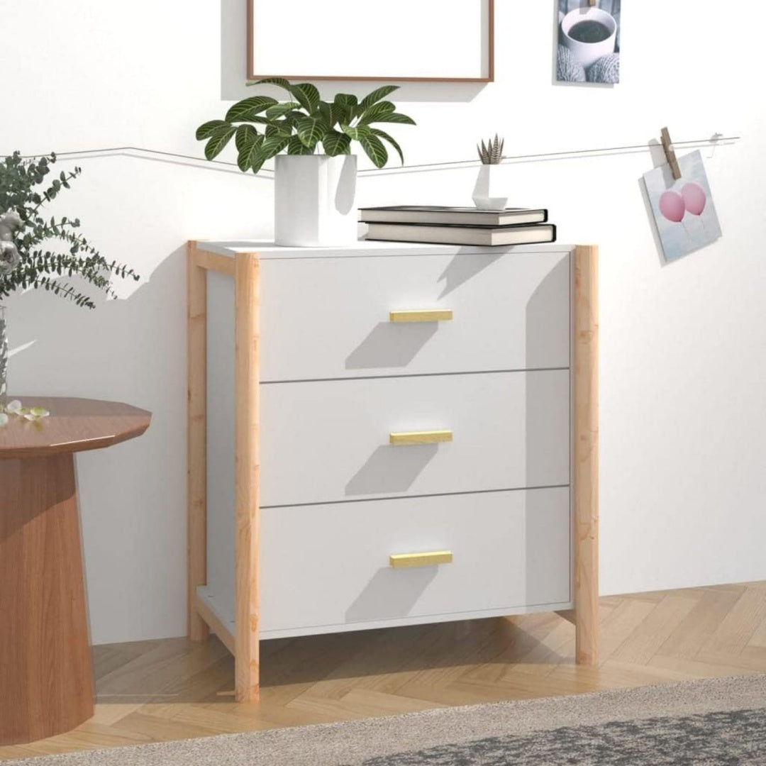 Holzbeine an dem Medienboard