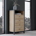 Schubladen an dem Hochschrank mit den Massen 69.8 x 110.7 x 40.2 cm