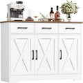 Sideboard aus Holzwerkstoff und Metall mit verstellbaren Ablagen