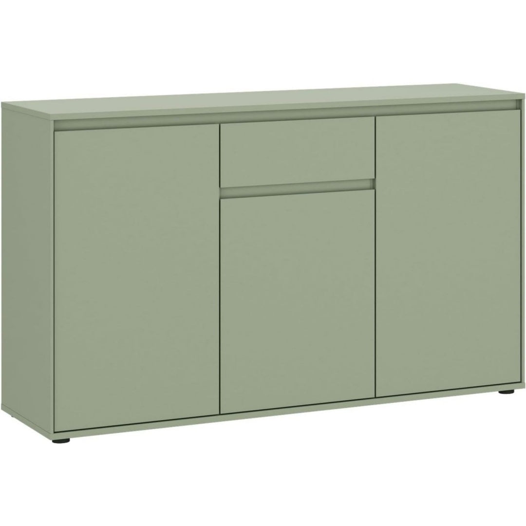 Sideboard mit Schubladen, 3 Tueren und grifflosen Fronten