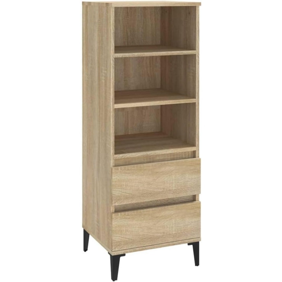 Sideboard in Beige und Eichenbraun