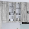 Wandschrank verbindet 2 Tueren und eine Wandmontage