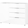 Sideboard aus Holzwerkstoff zeigt beschichtete Flaechen