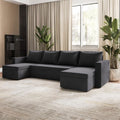 Sofa mit einer ausziehbaren Konstruktion und einer Schlaffunktion