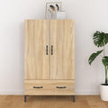 Die Gestaltung von dem Hochschrank wird durch Holzwerkstoff gepraegt mit den Massen 70 x 31 x 115 cm