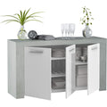 Sideboard mit den Massen 144 x 80 x 42 cm in Betongrau